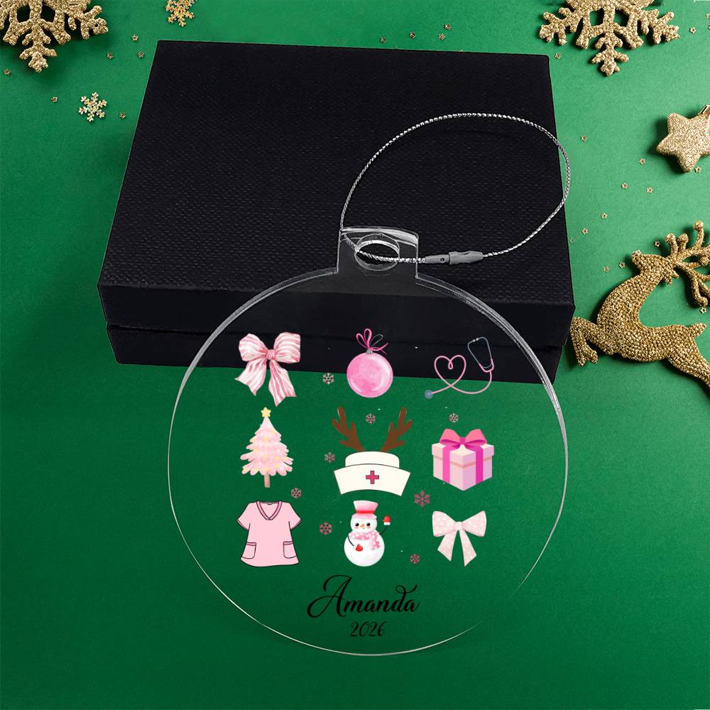 Nurse Acrylic Christmas Ornament