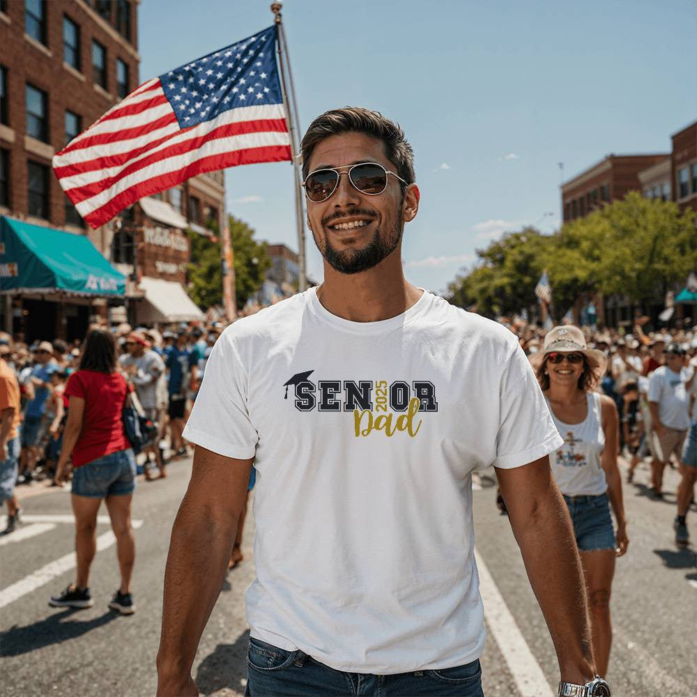 Class of 2025 senior dad  T-Shirt-[Heartfelt Family Gift]
