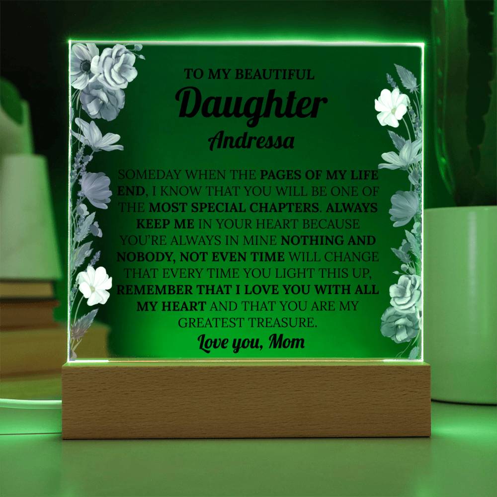 Personalized Daughter Acrylic Plaque