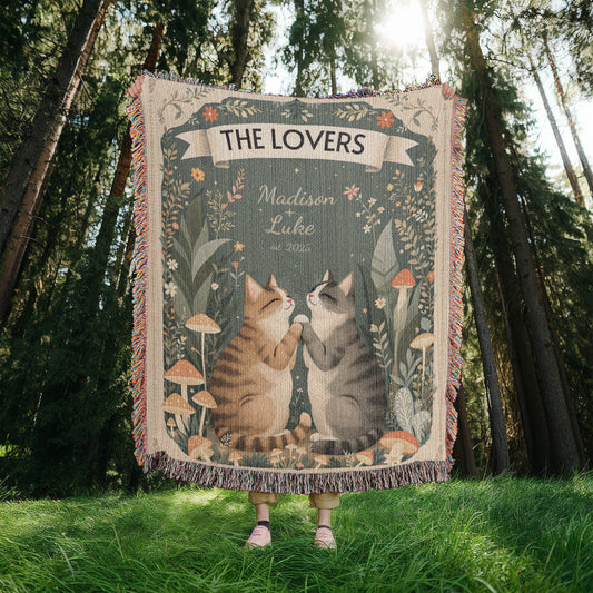 Lovers Cat Blanket-[Heartfelt Family Gift]