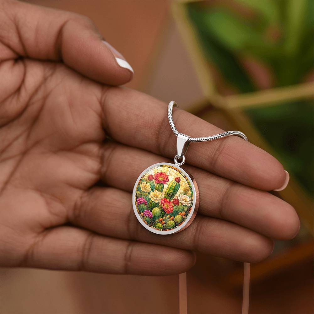 Cactus Personalized Engraved Necklace Bracelet or Keychain