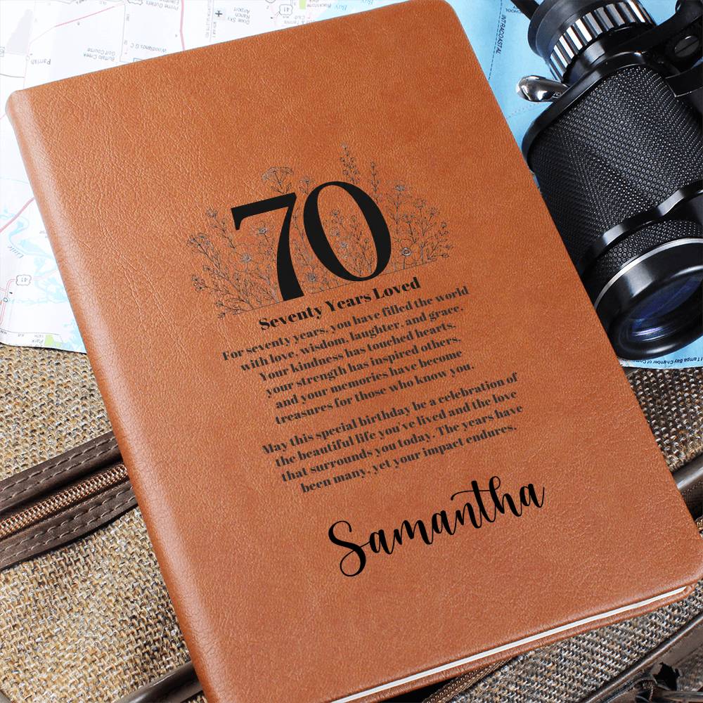 70th Birthday Journal
