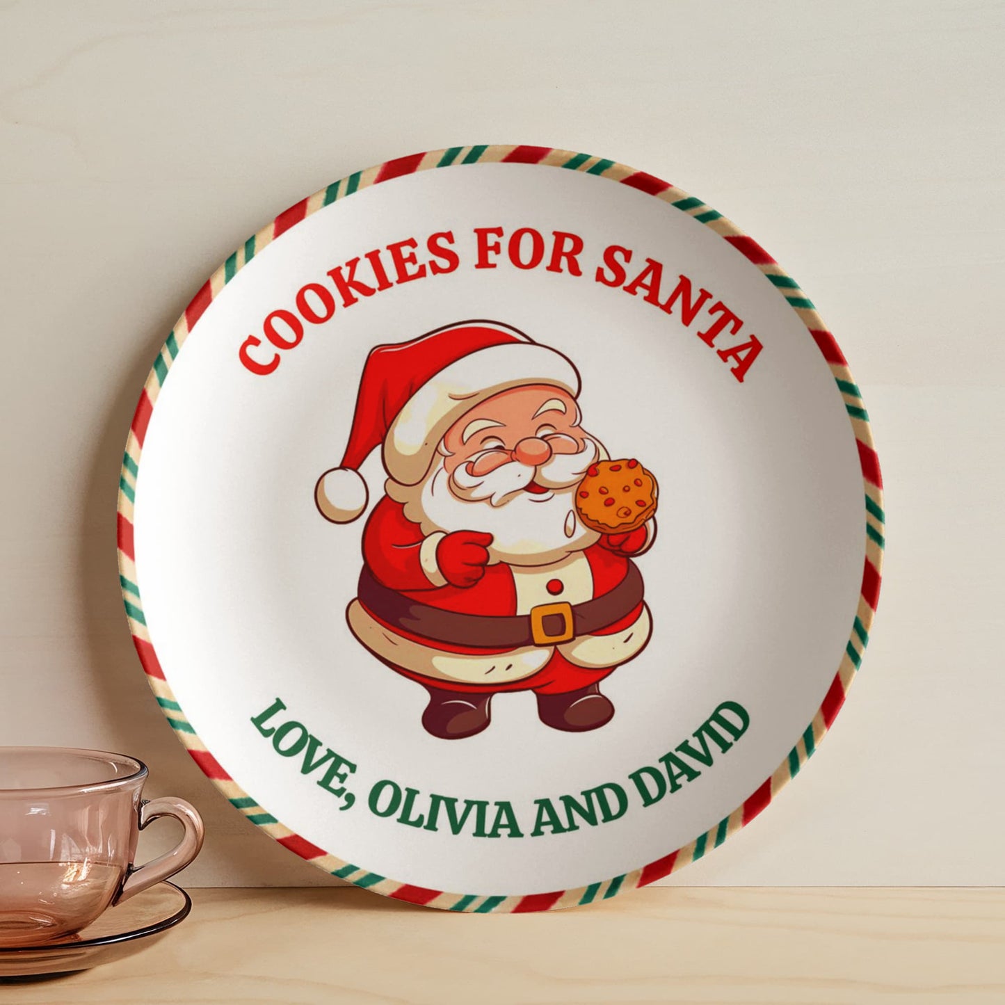 Cookies For Santa Plate