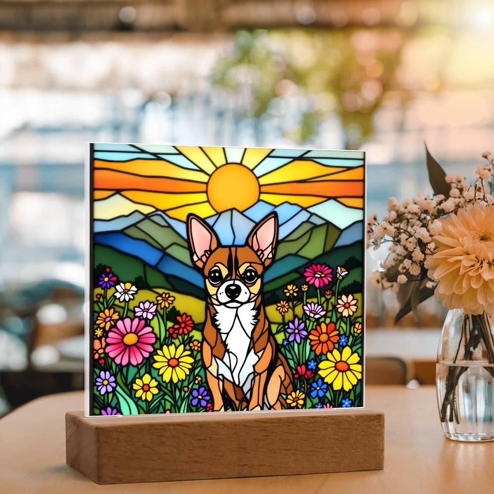 Chihuahua Dog Lighted Plaque