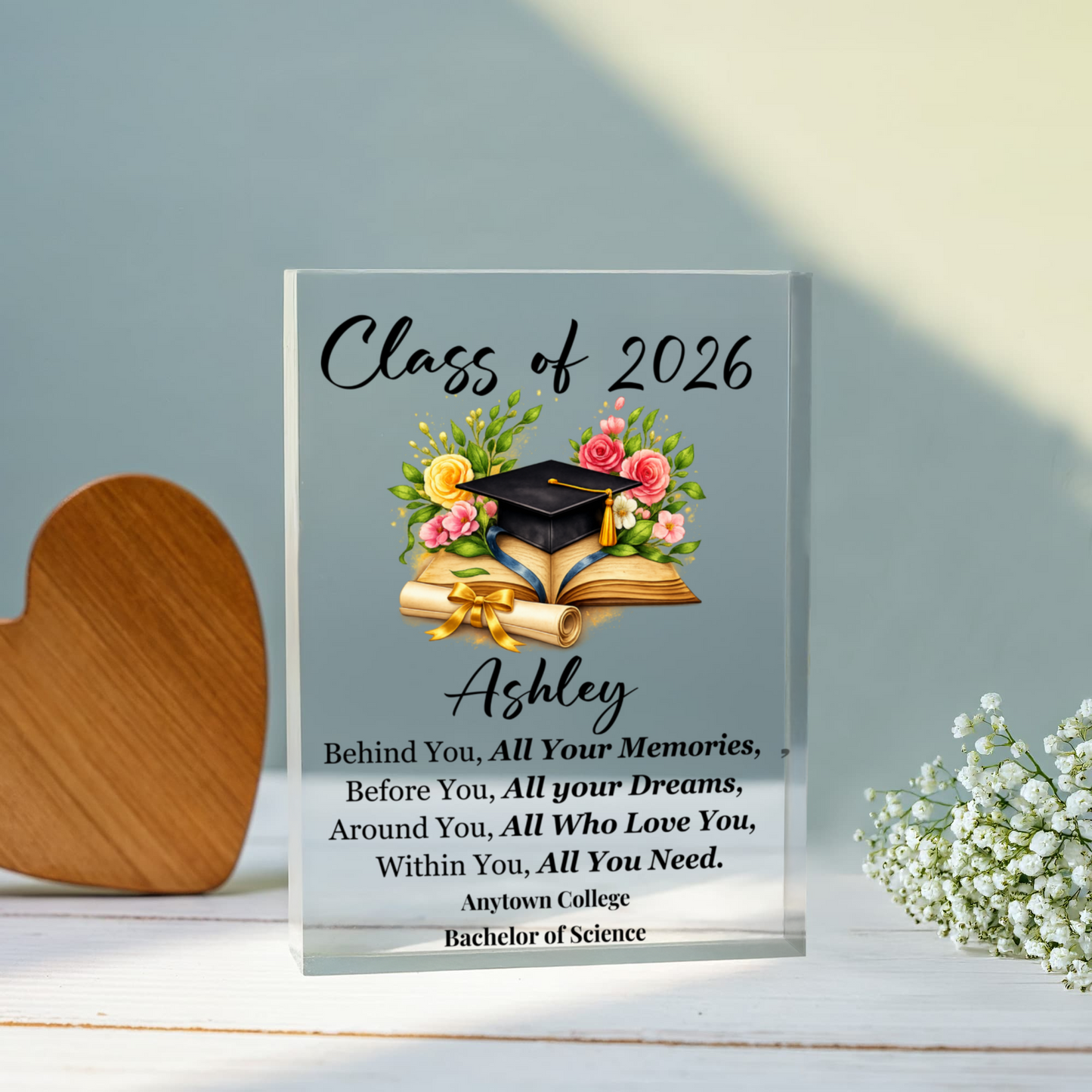 Class of 2026 Graduation Acrylic Block Gift