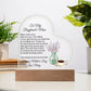 Boyfriends Mom Acrylic Heart Plaque with 2 Lines Personalized Text-[Heartfelt Family Gift]