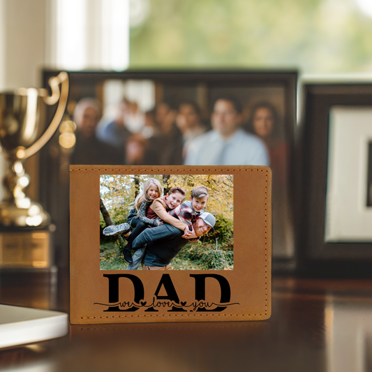 Custom Photo Wallet Gift for Dad-[Heartfelt Family Gift]