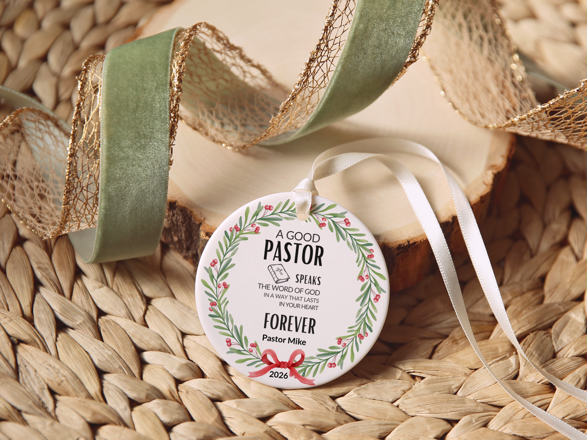 Pastor Christmas Ornament
