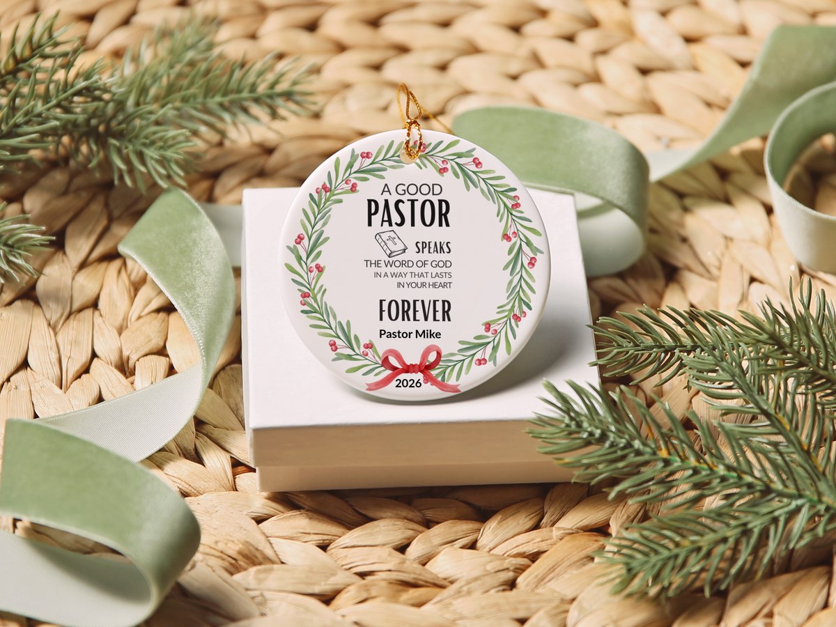 Pastor Christmas Ornament
