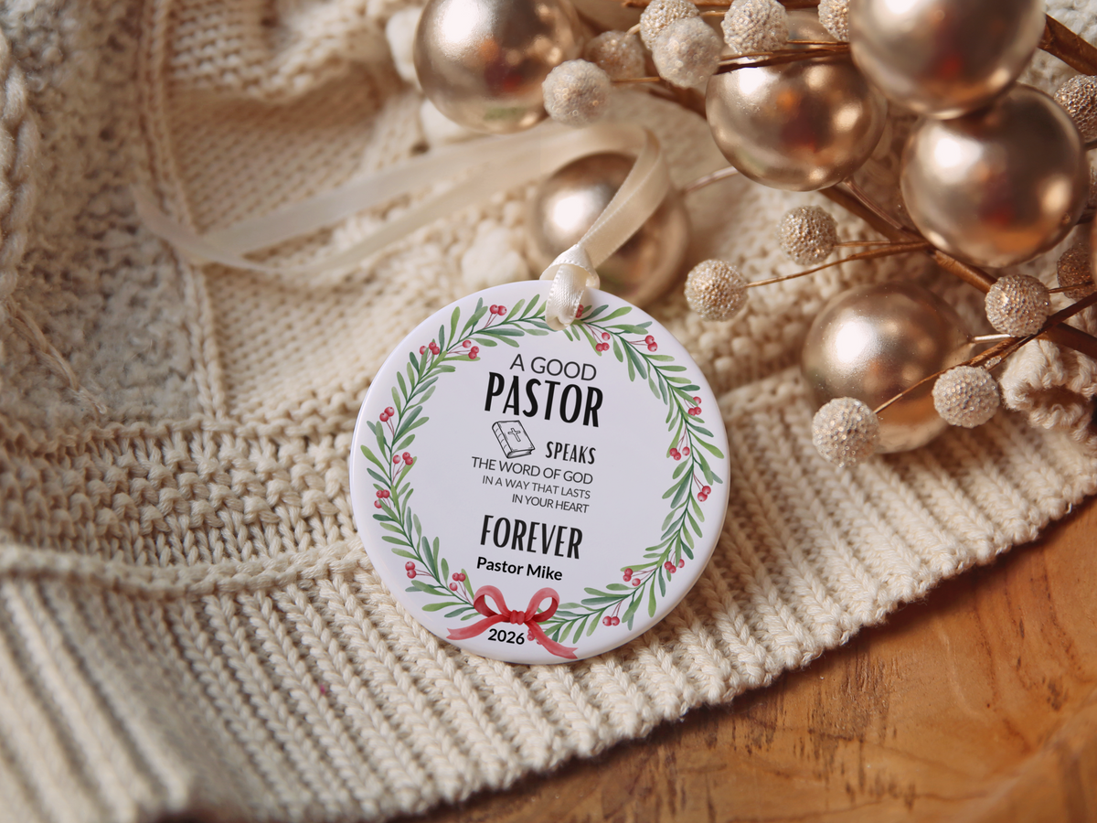 Pastor Christmas Ornament