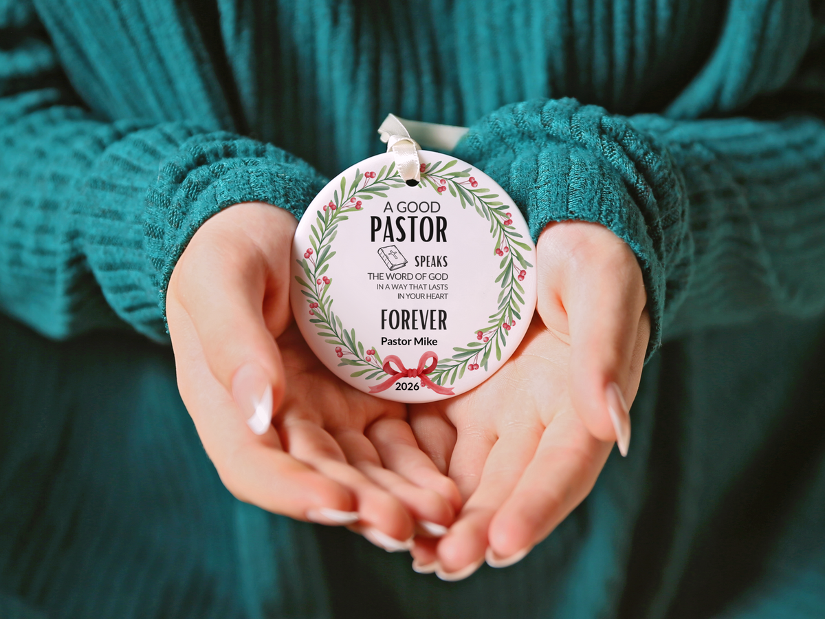 Pastor Christmas Ornament