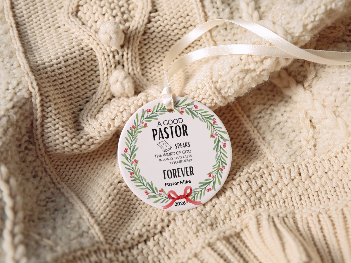 Pastor Christmas Ornament
