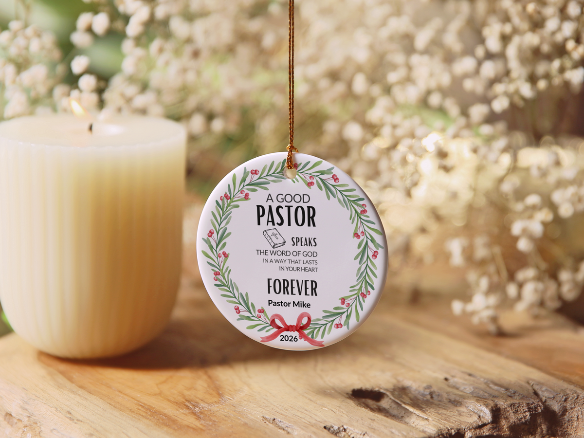 Pastor Christmas Ornament