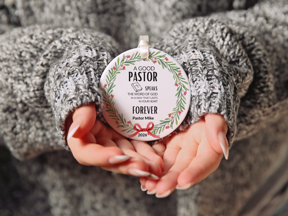 Pastor Christmas Ornament
