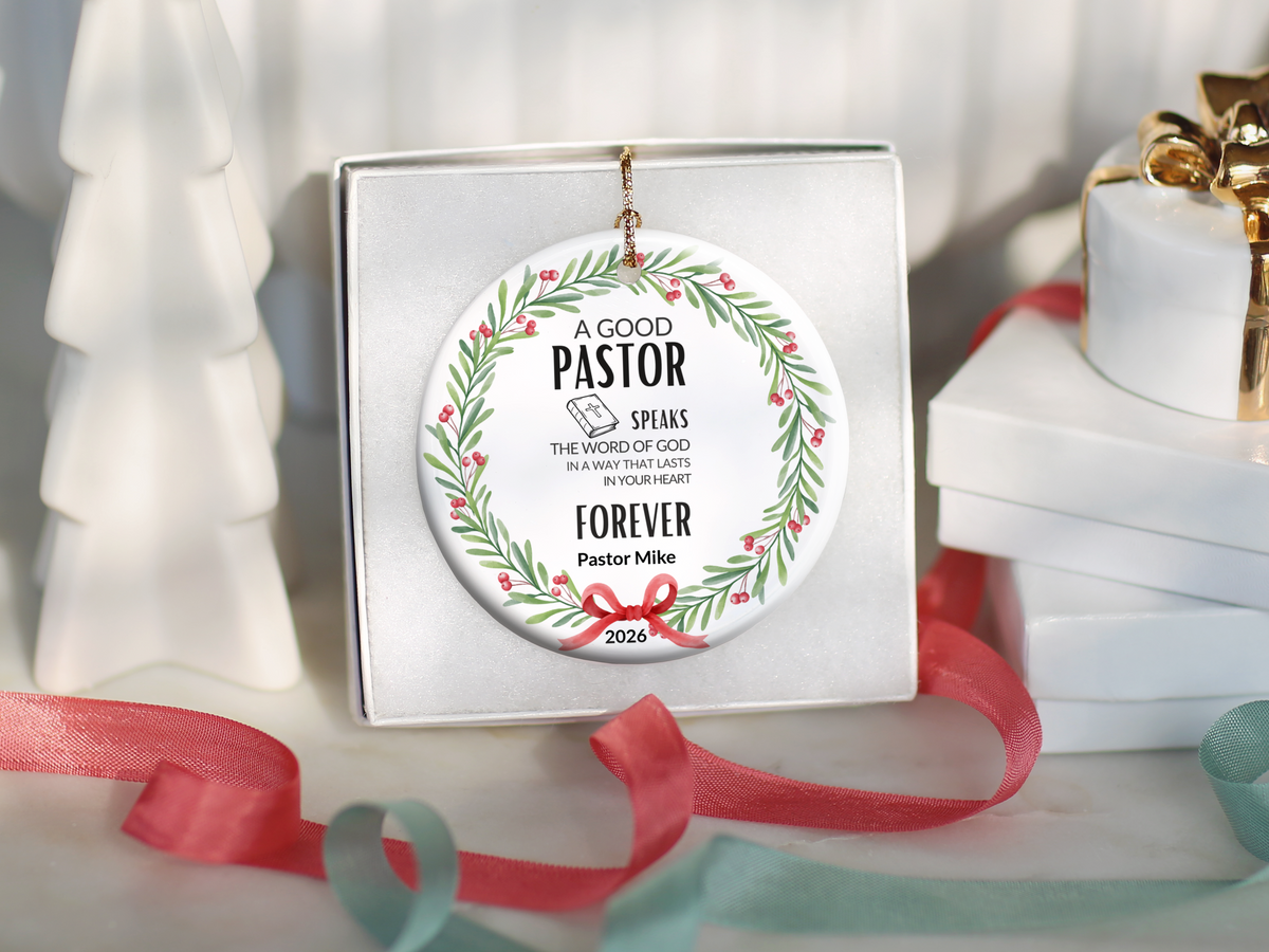 Pastor Christmas Ornament