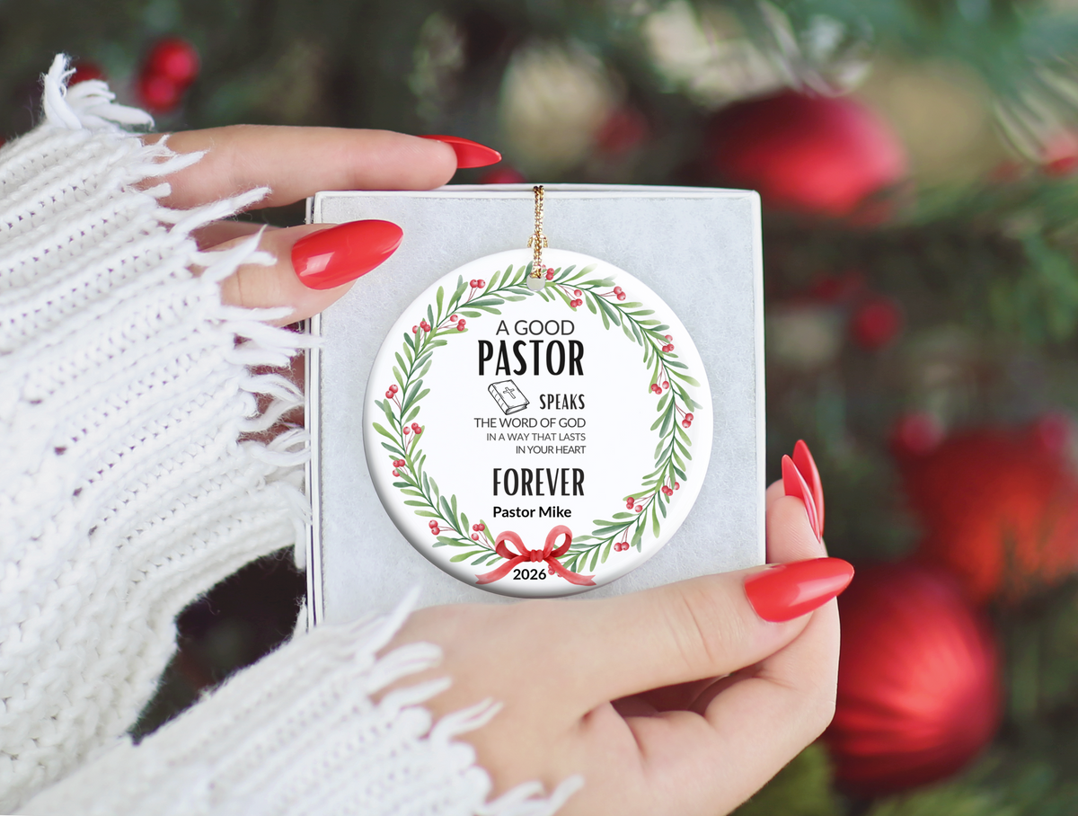 Pastor Christmas Ornament