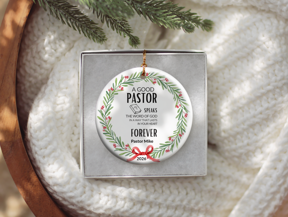 Pastor Christmas Ornament