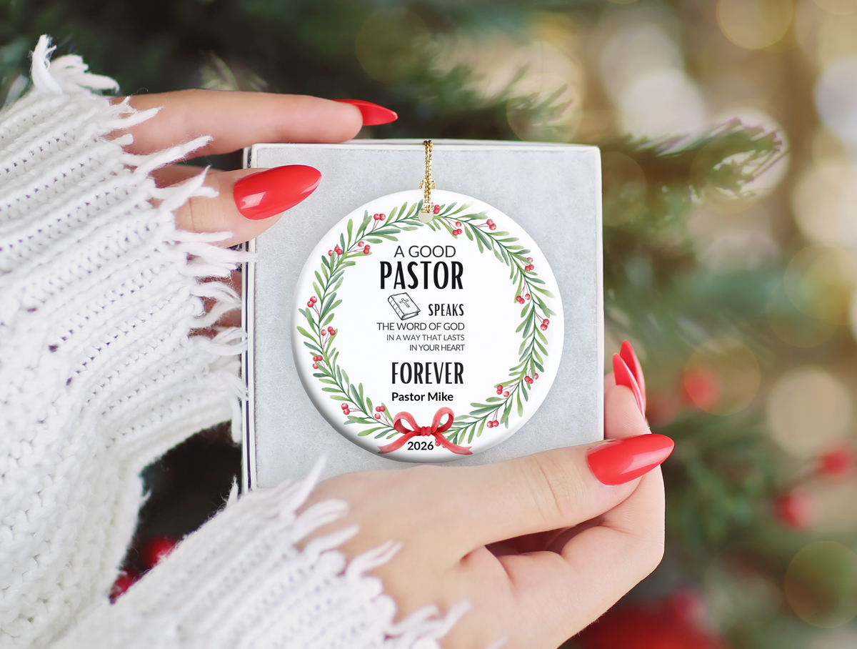 Pastor Christmas Ornament