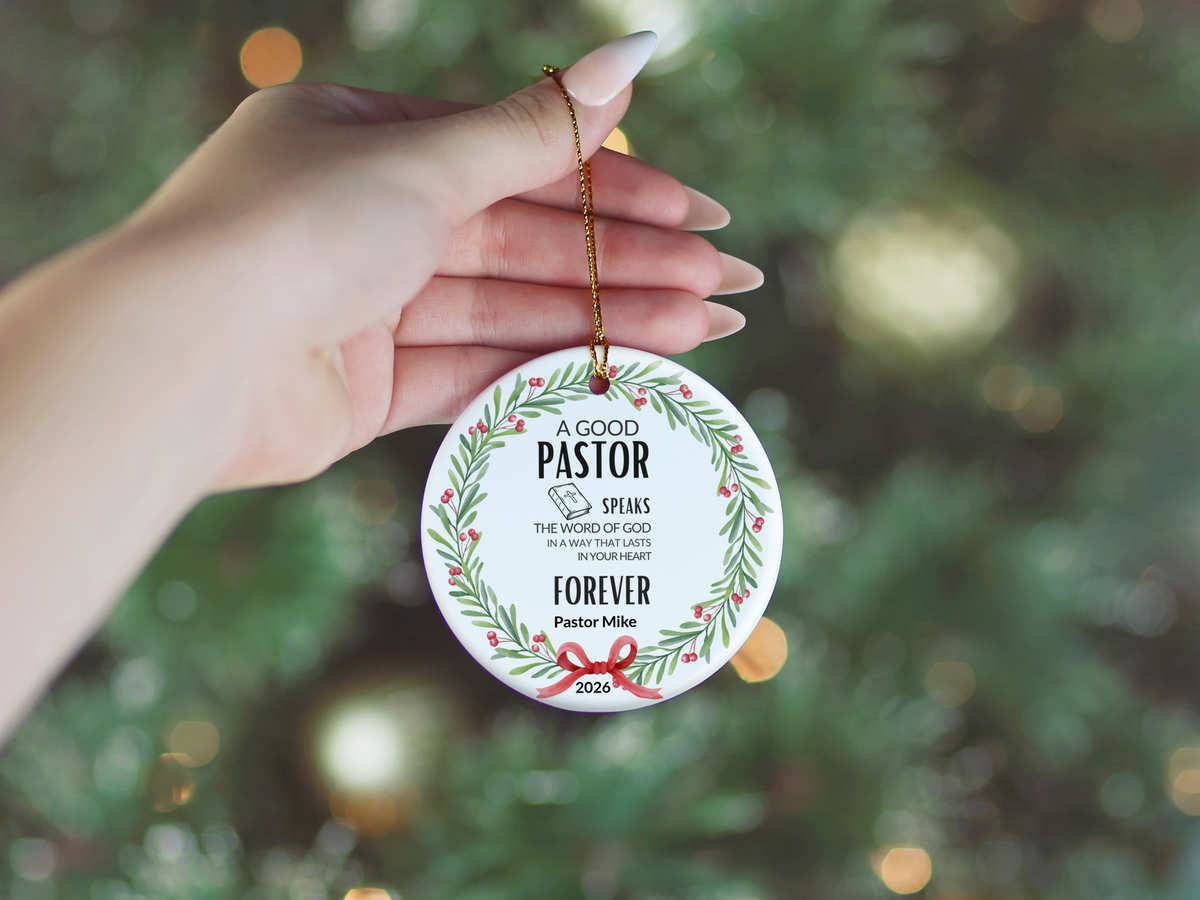 Pastor Christmas Ornament