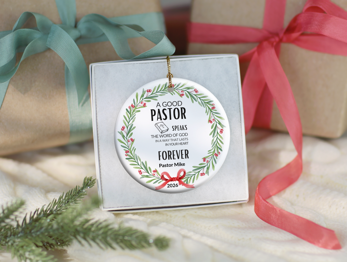 Pastor Christmas Ornament