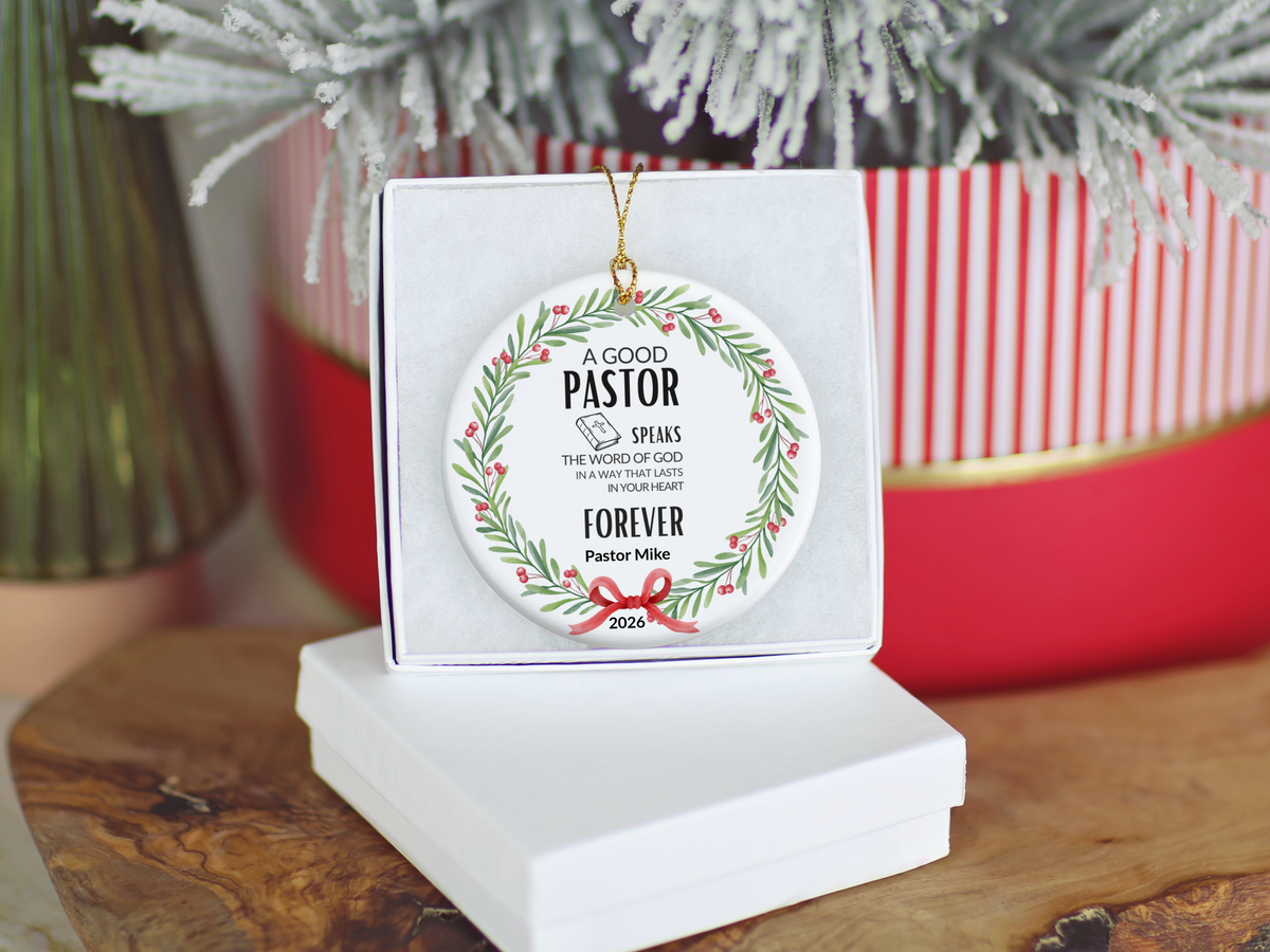 Pastor Christmas Ornament