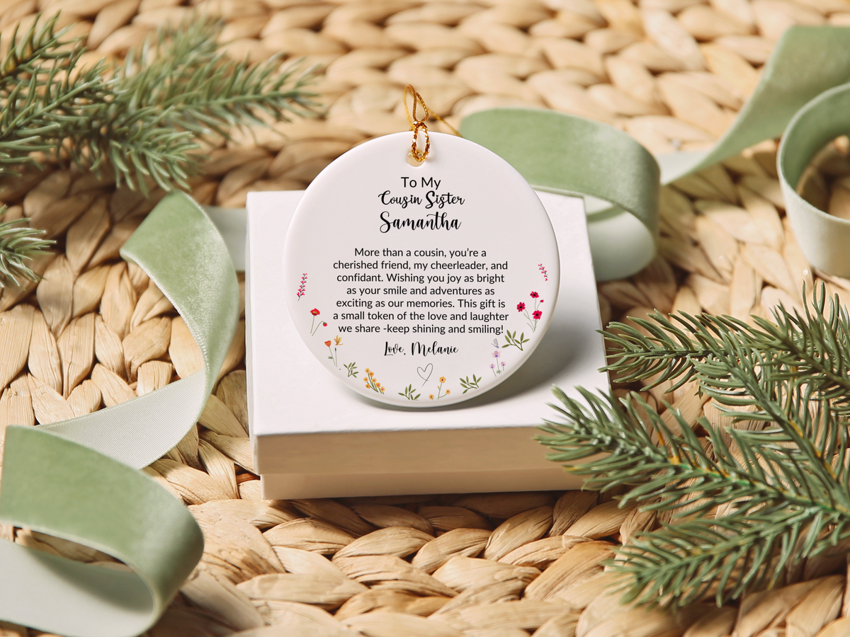 Cousin Sister Christmas Ornament