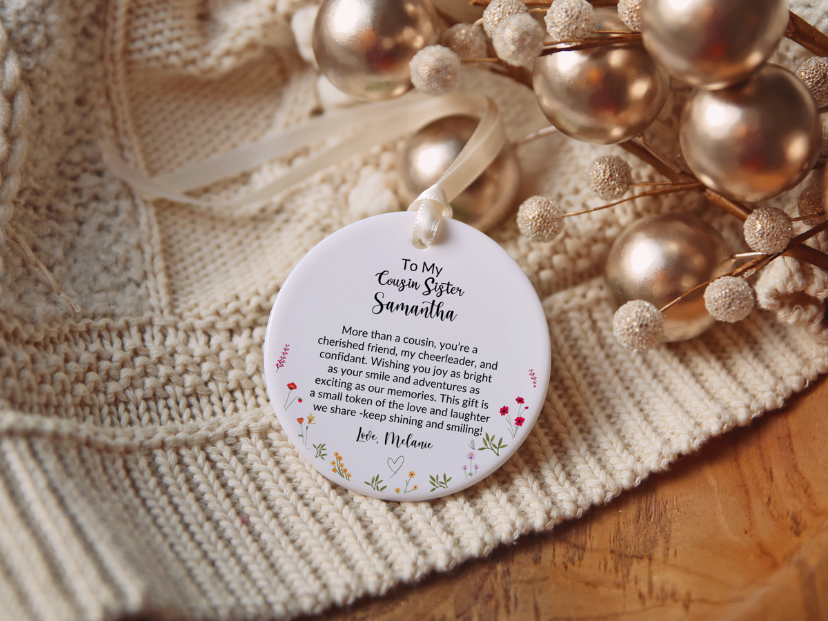 Cousin Sister Christmas Ornament