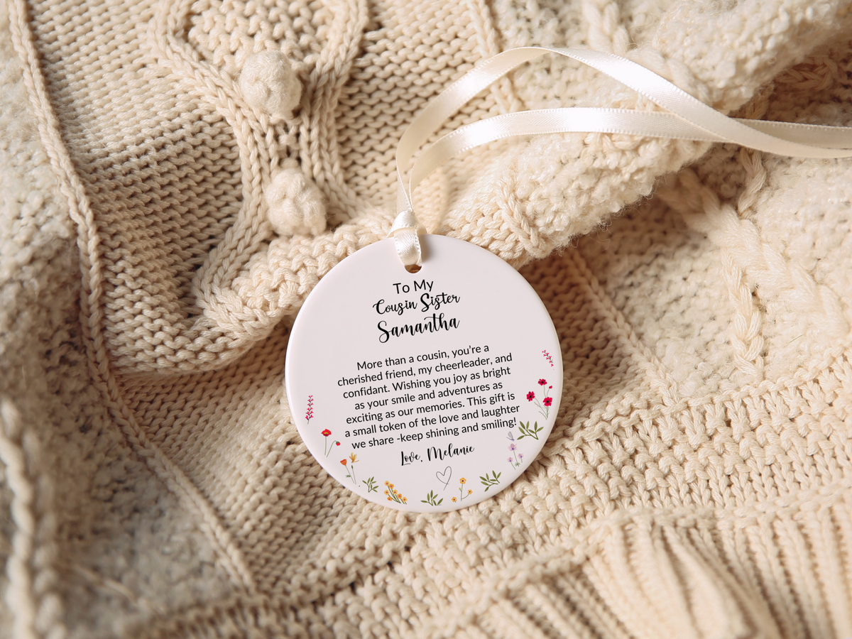 Cousin Sister Christmas Ornament