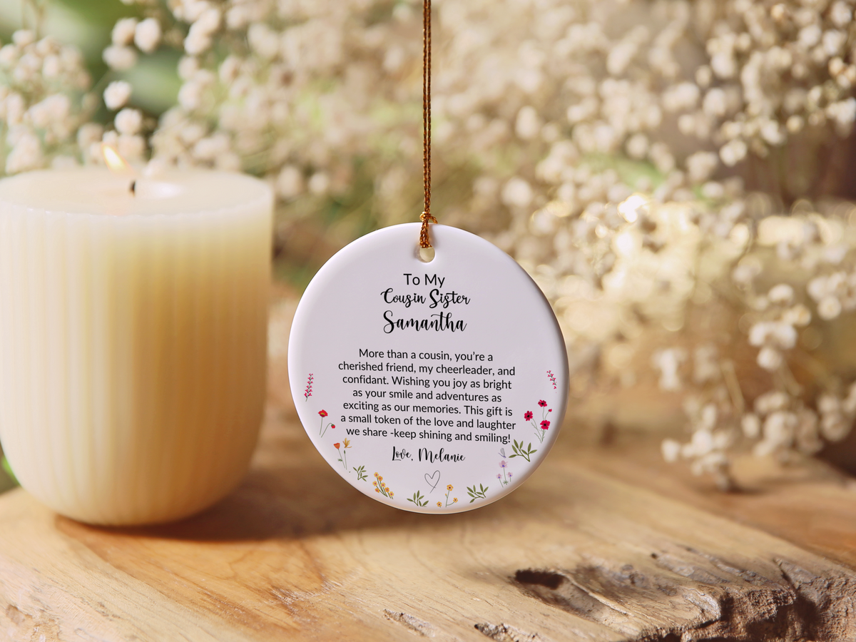 Cousin Sister Christmas Ornament