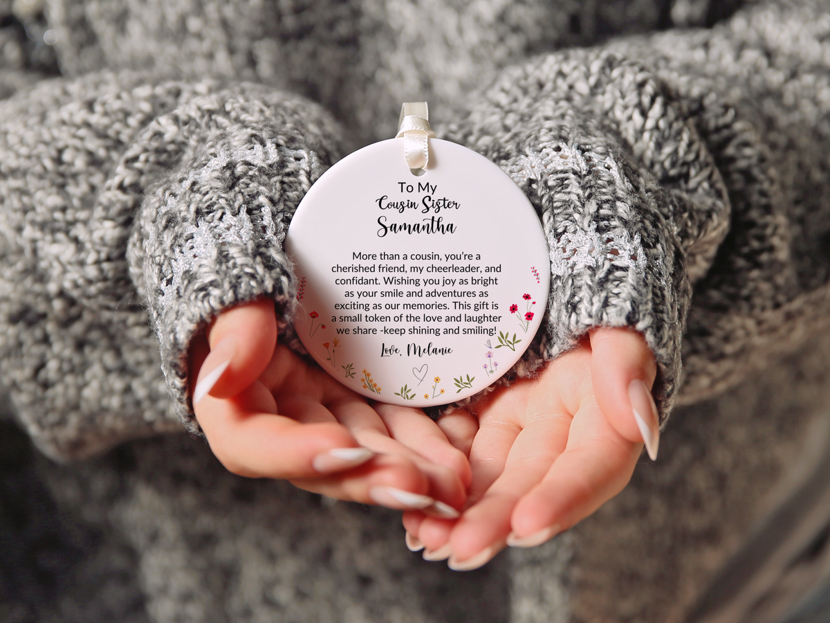 Cousin Sister Christmas Ornament