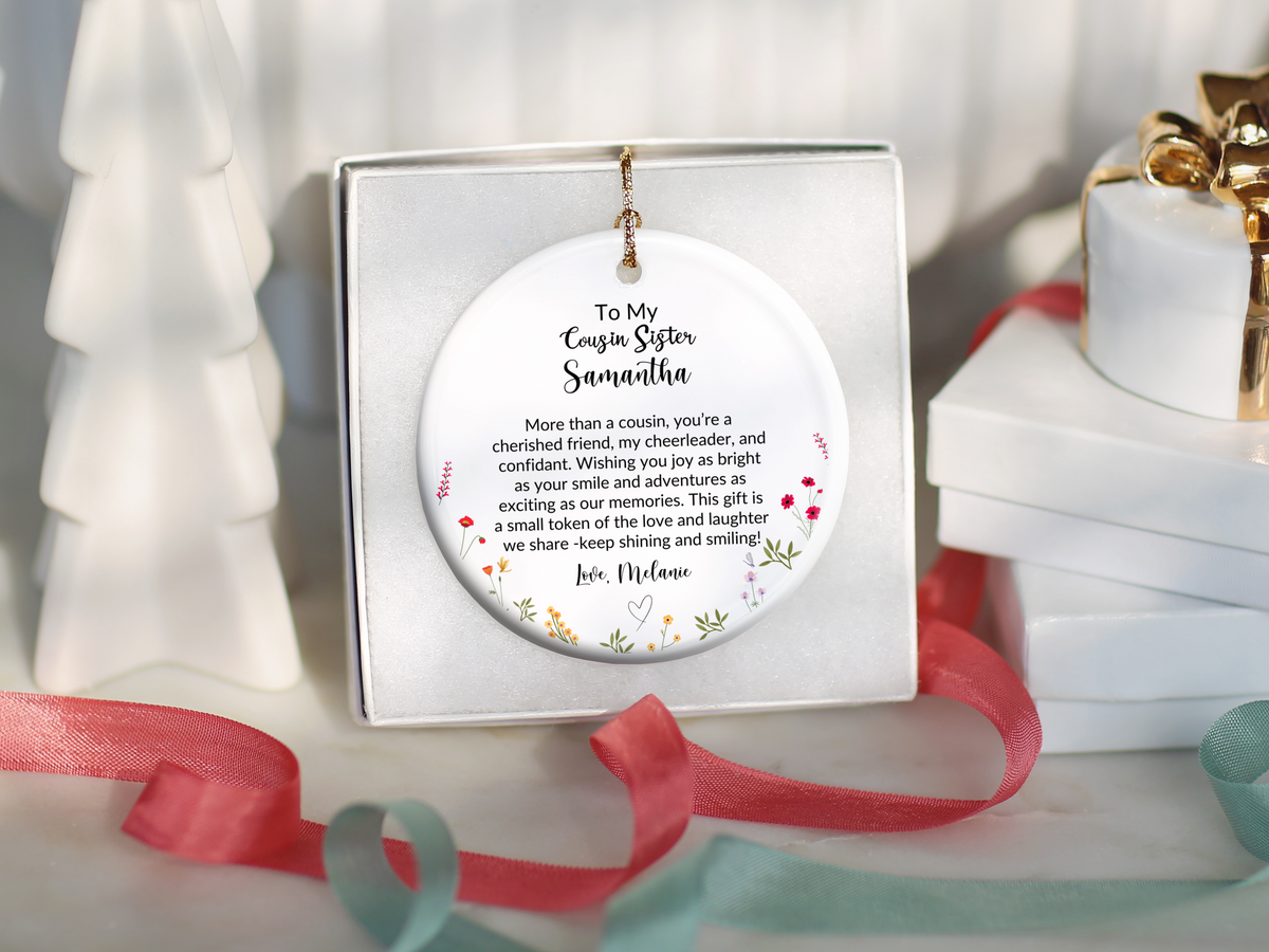 Cousin Sister Christmas Ornament