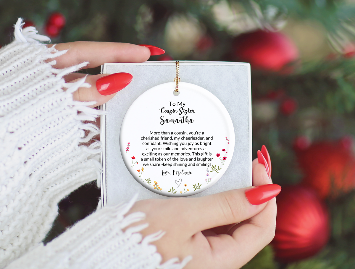 Cousin Sister Christmas Ornament