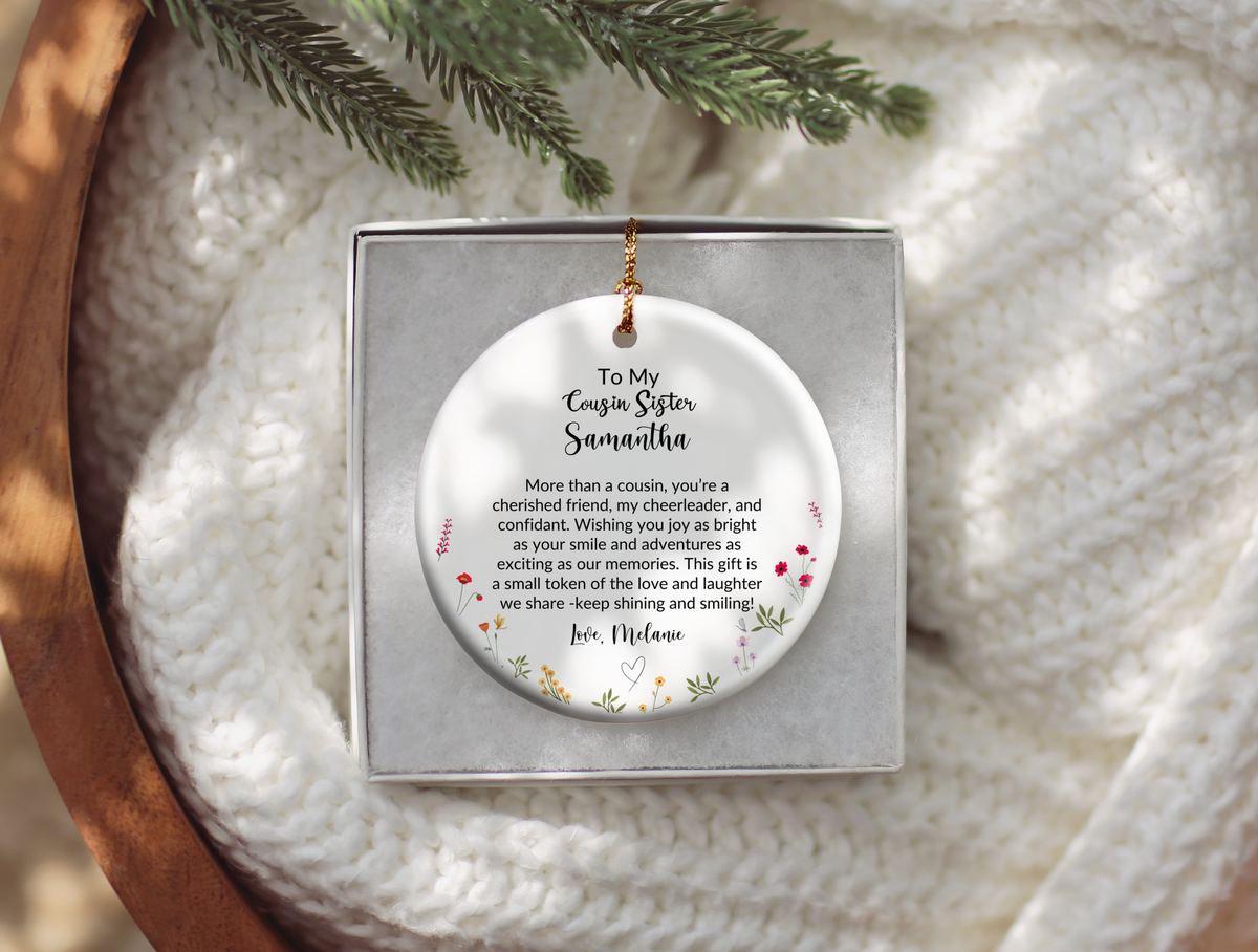 Cousin Sister Christmas Ornament