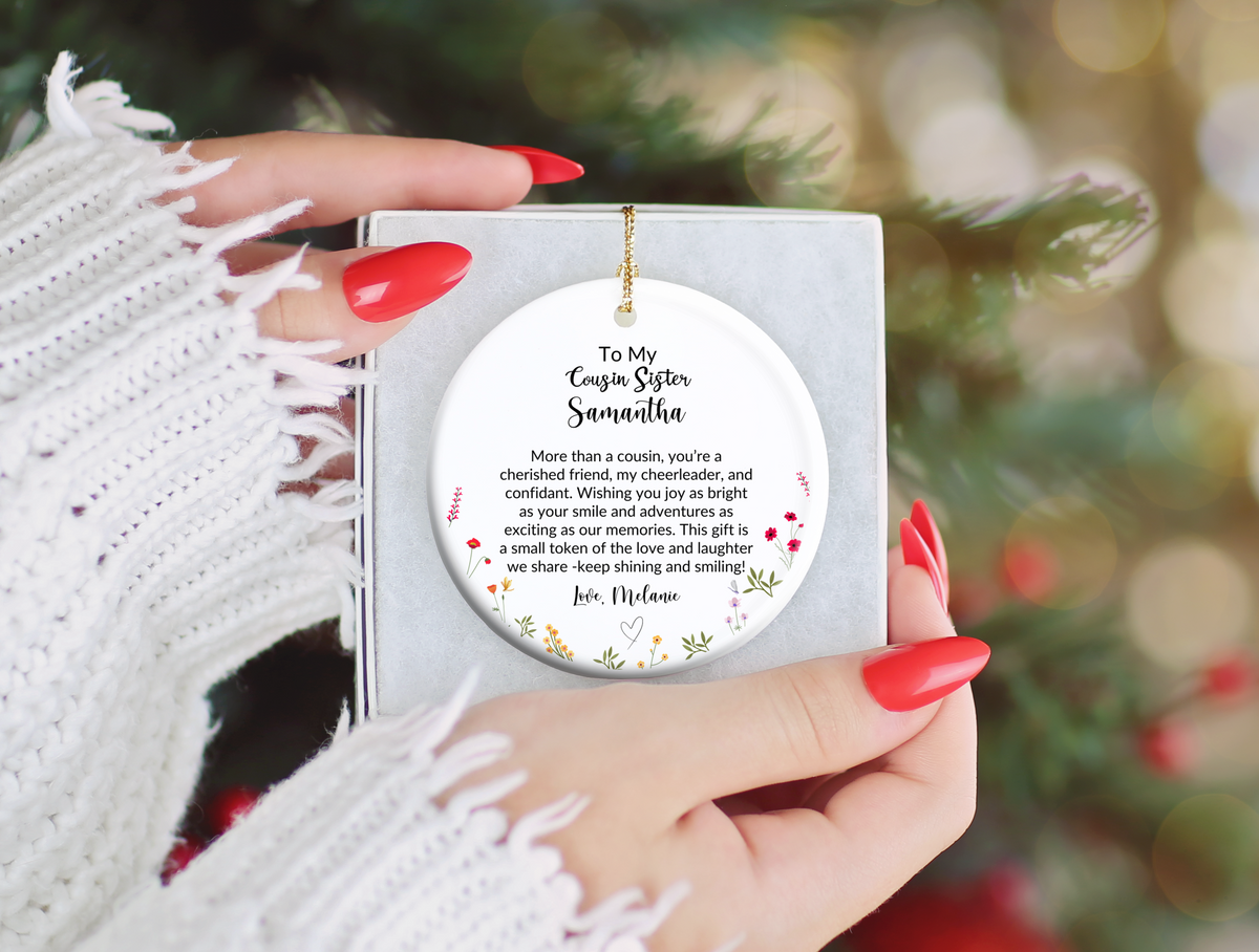 Cousin Sister Christmas Ornament