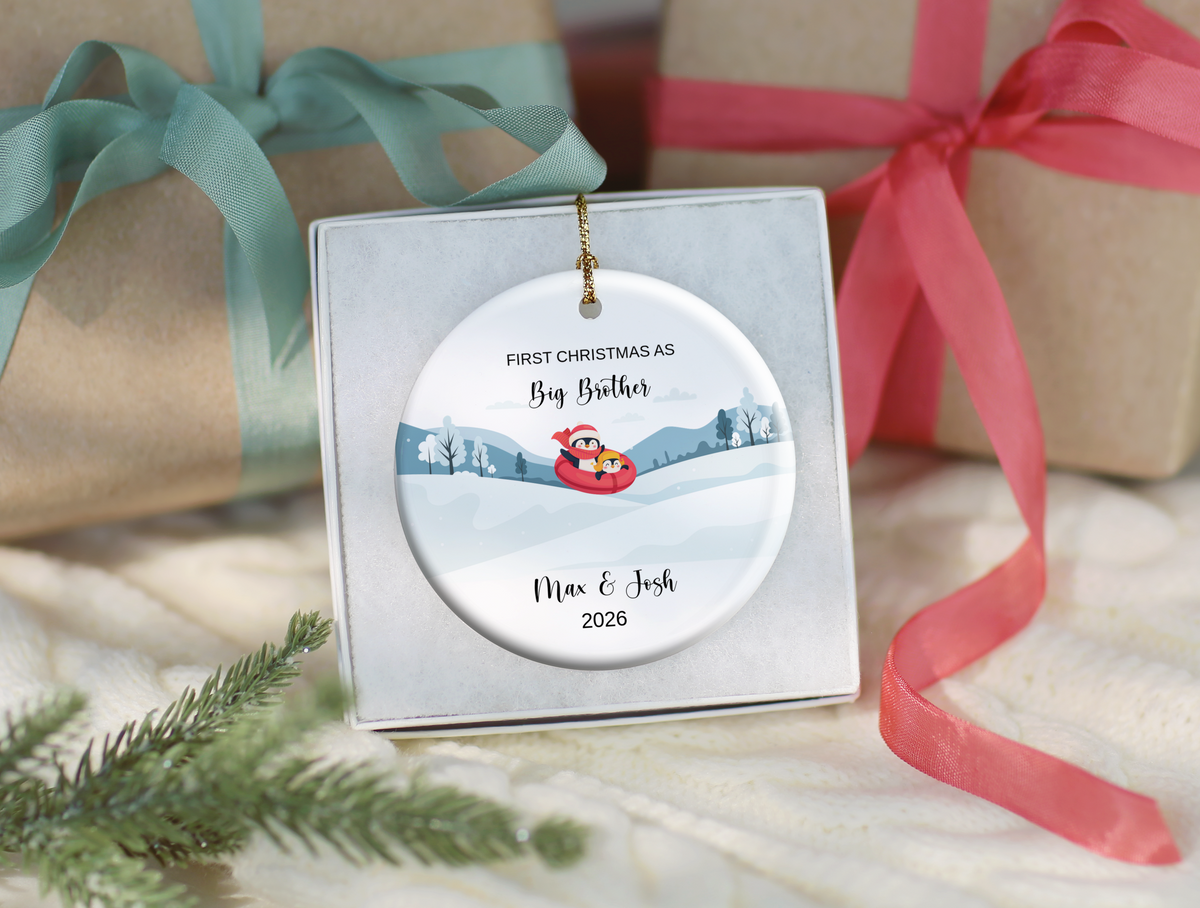 1st Christmas As Big Brother Ornament