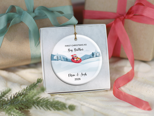1st Christmas As Big Brother Ornament