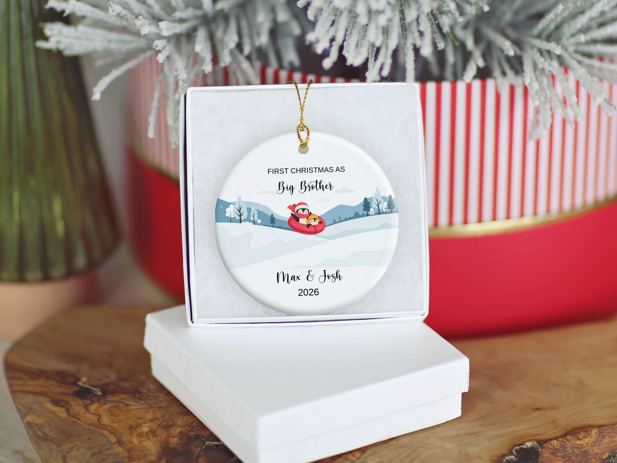 1st Christmas As Big Brother Ornament