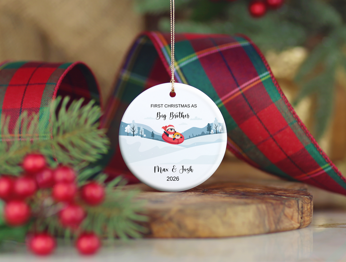 1st Christmas As Big Brother Ornament