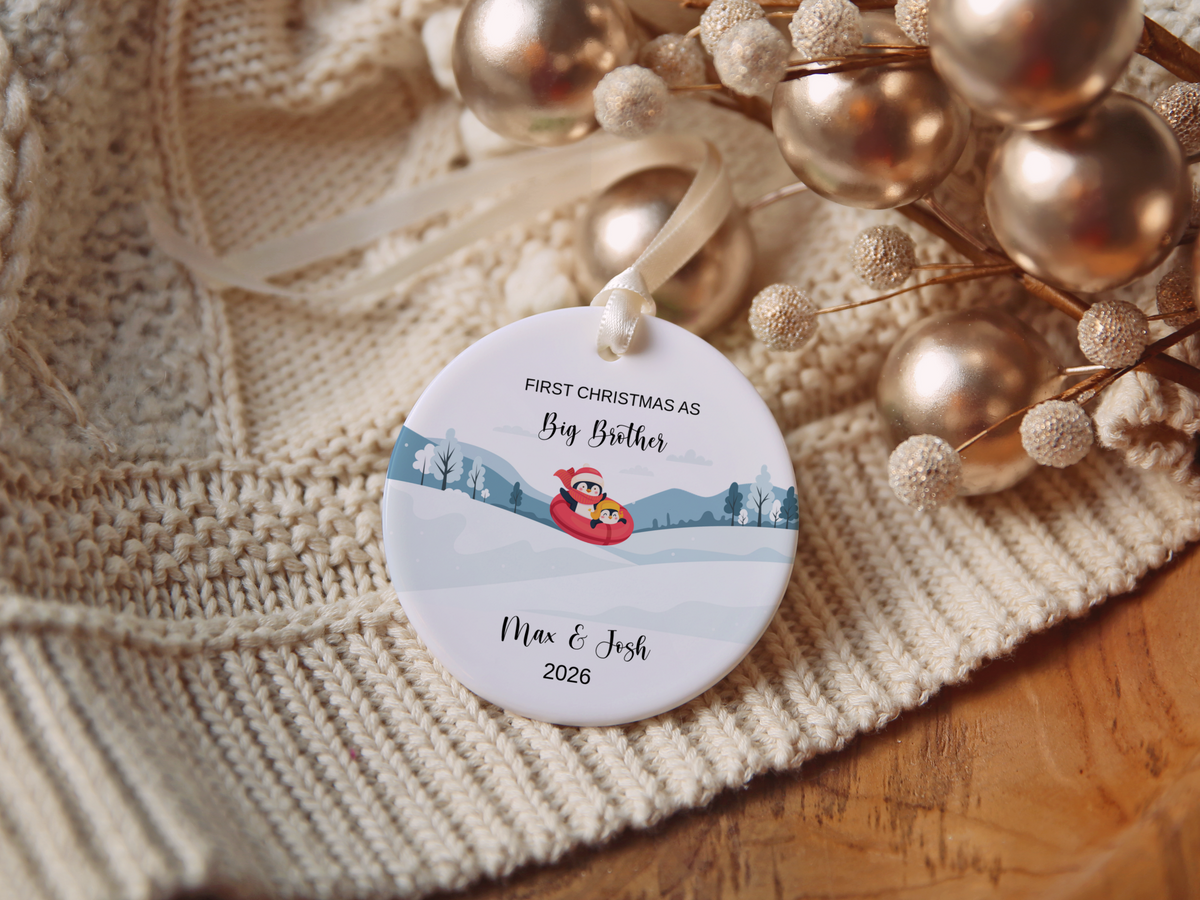 1st Christmas As Big Brother Ornament