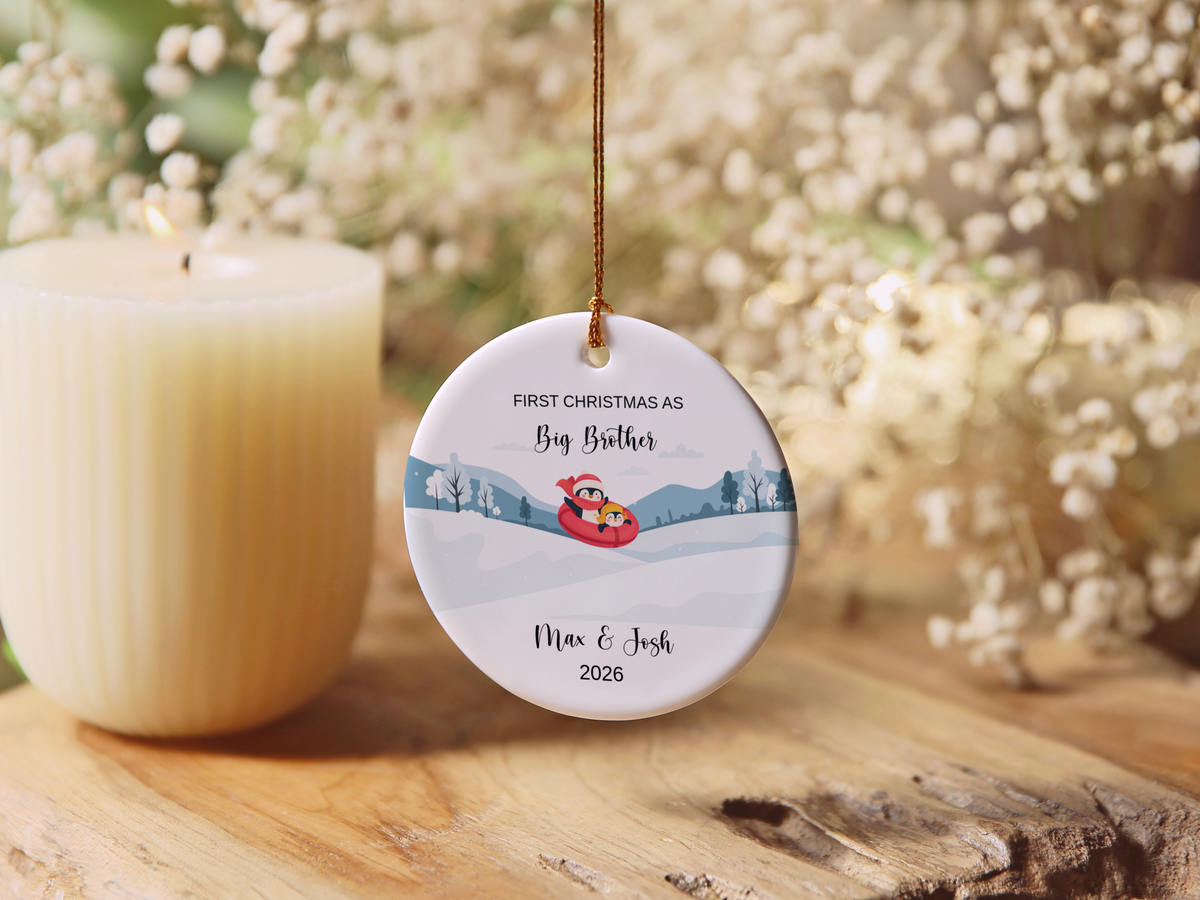 1st Christmas As Big Brother Ornament