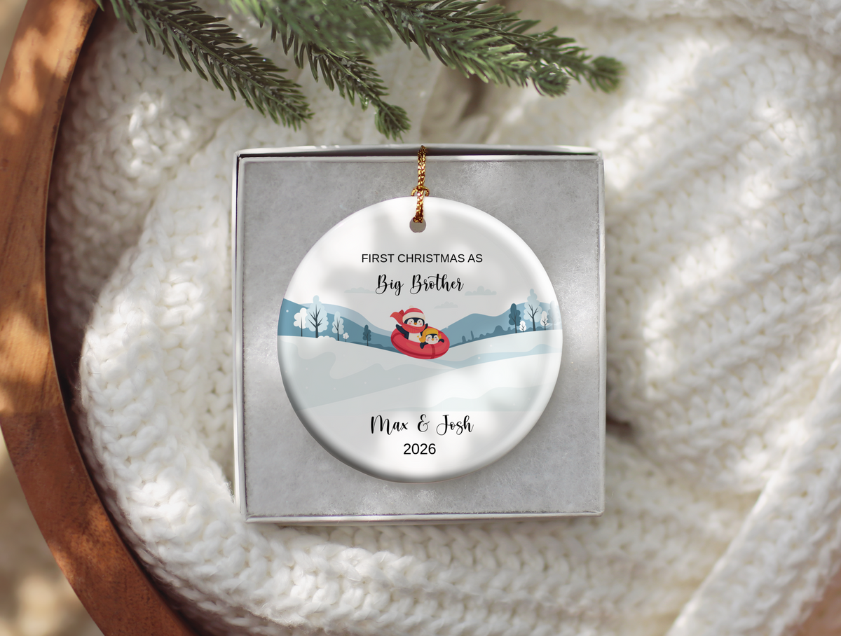1st Christmas As Big Brother Ornament