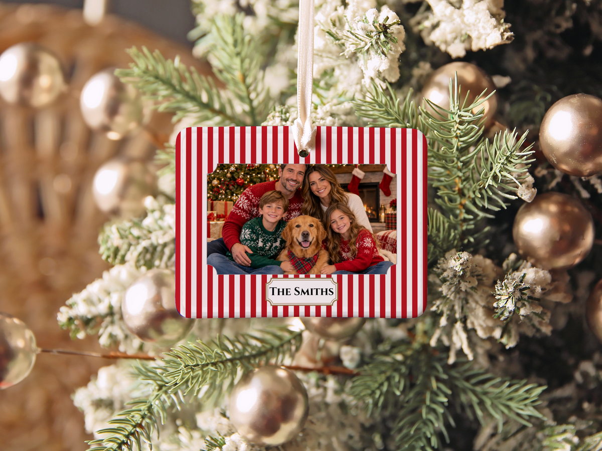 Personalized Family Photo Christmas Ornament