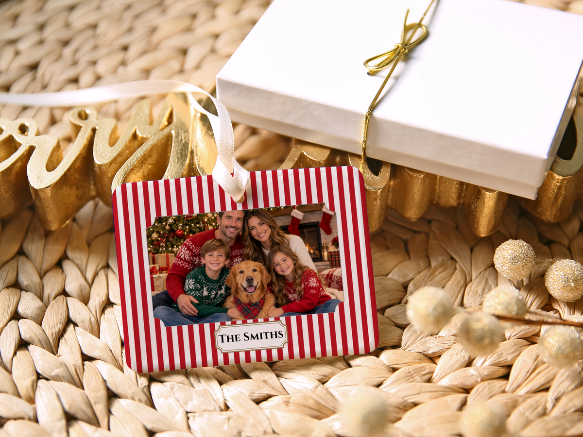 Personalized Family Photo Christmas Ornament