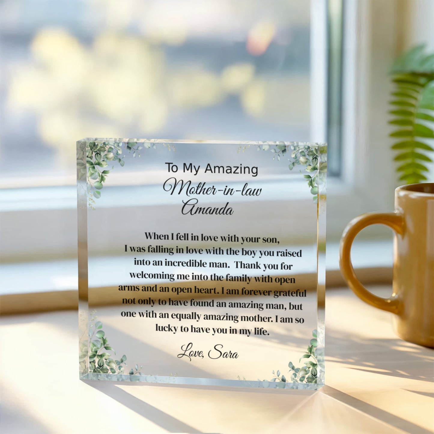 Mother in Law Acrylic Plaque