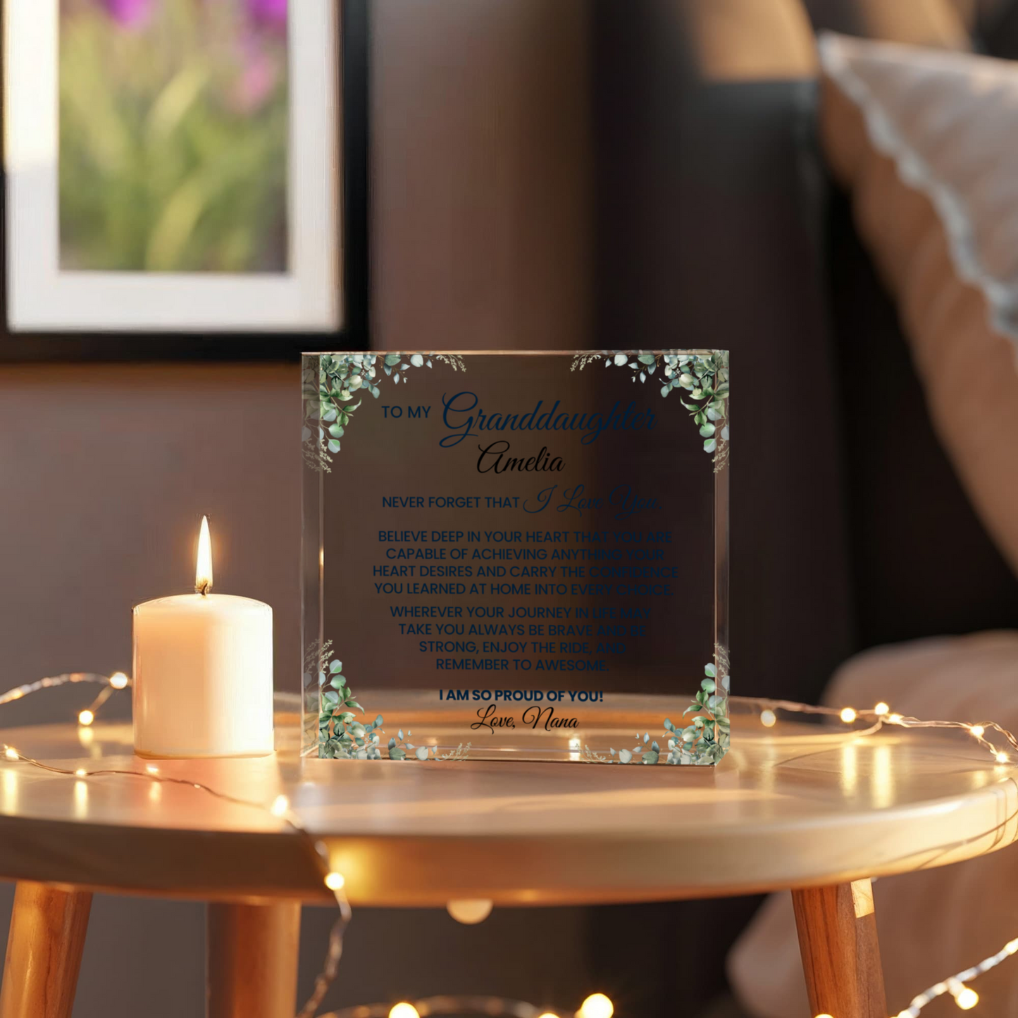 Granddaughter Acrylic Plaque Gift