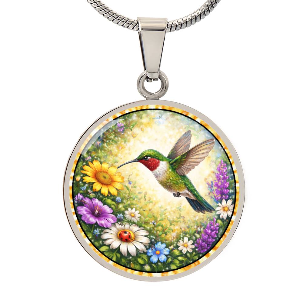 Hummingbird Personalized Engraved Necklace Bracelet or Keychain