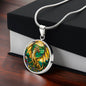 Dragon Gold Fantasy Engraved Necklace in Gold or Silver-[Heartfelt Family Gift]