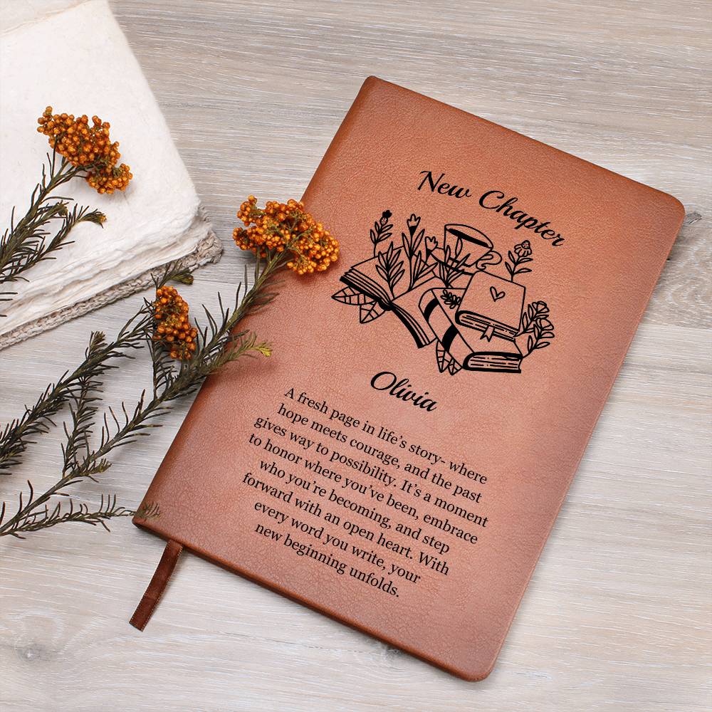 Personalized New Chapter Vegan Leather Journal