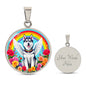 Husky Dog Memorial Necklace - Engraved Rainbow Bridge-[Heartfelt Family Gift]