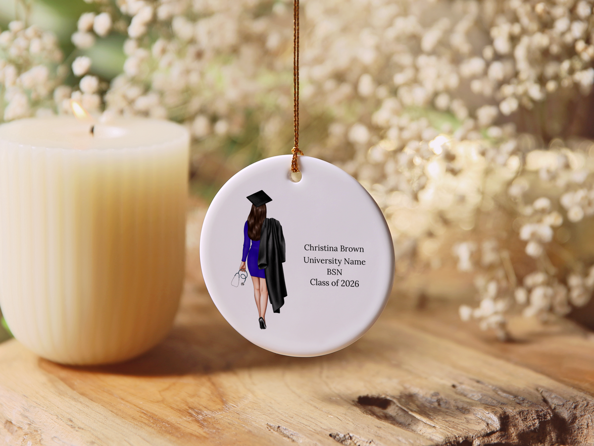 Nursing Graduation Christmas Ornament